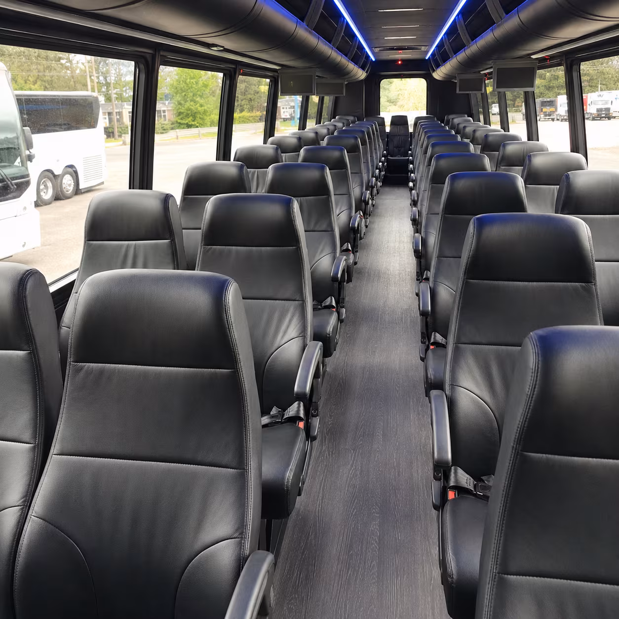 boulder event transportation on a private charter bus