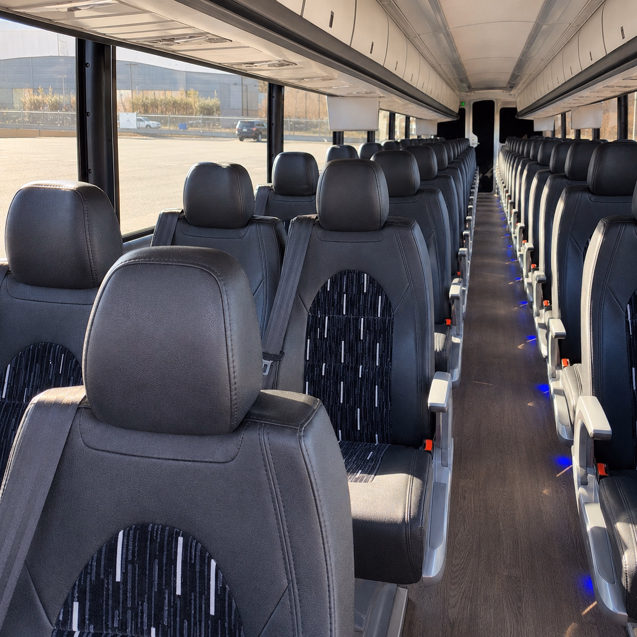 rapid city charter bus interior