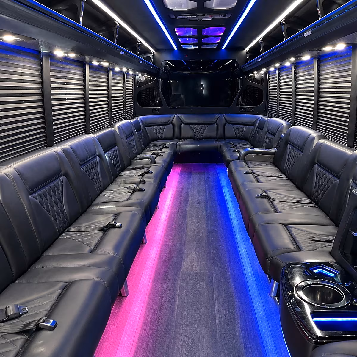 rapid city party bus rental interior
