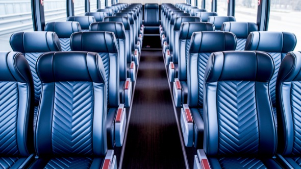 55 passenger charter bus inside rapid city